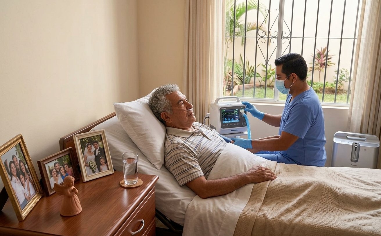 Paciente crónico con ventilador